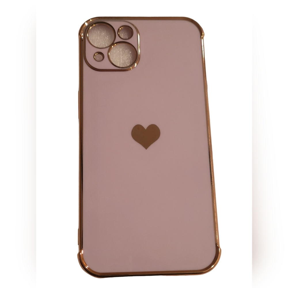 Purple Heart Print iPhone 13 Case